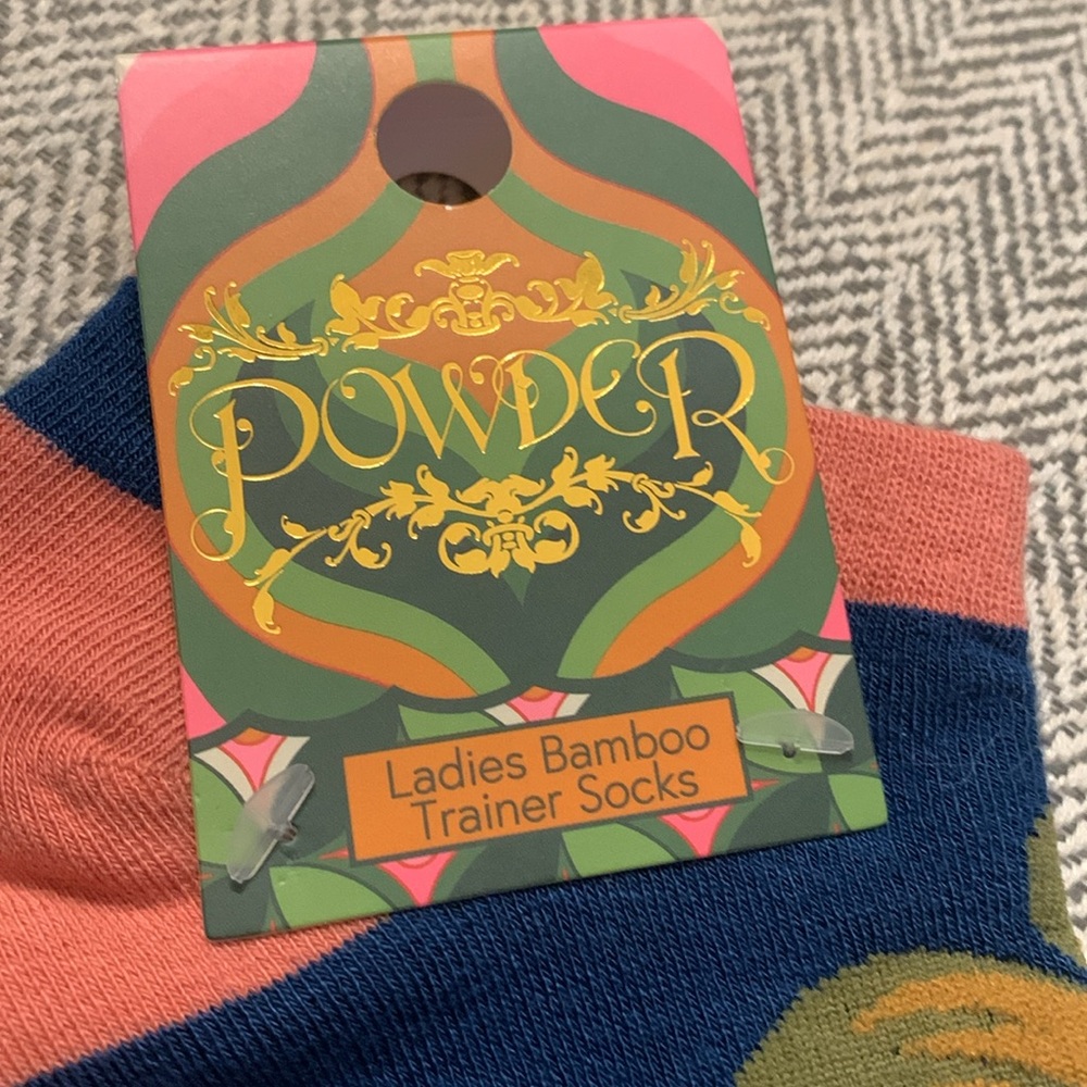 Powder Cosmetic Bag & Socks NWT - Picture 13 of 16